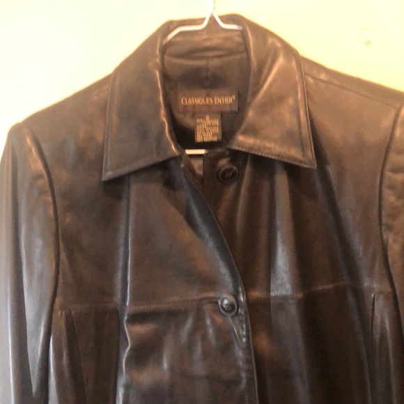 Classiques Entier 100% lambskin leather trenchcoat. Size S - Picture 5 of 8
